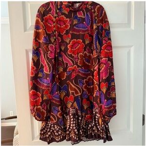 FARM RIO Floral Fit & Flare Dress